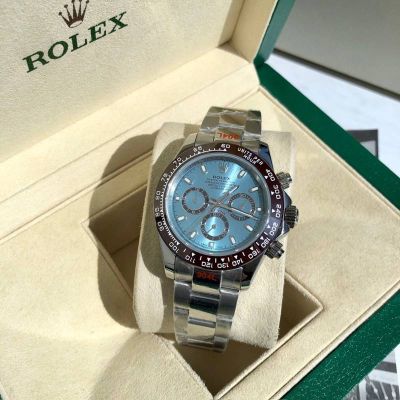 ROLEX Daytona 904L Steel Self-produced Movement Original Bezel Blue Watch